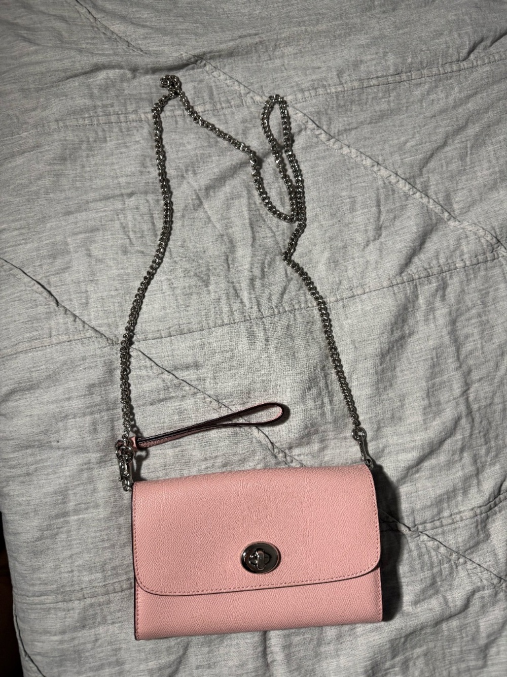 Coach Pink Saffiano Crossbody